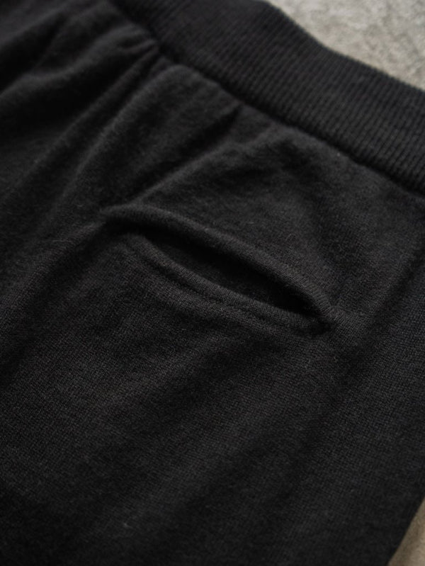 Cashmere Easy Flare Pants【black】 - PRY