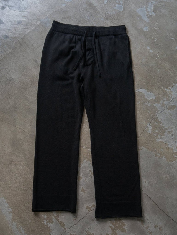 Cashmere Easy Flare Pants【black】 - PRY