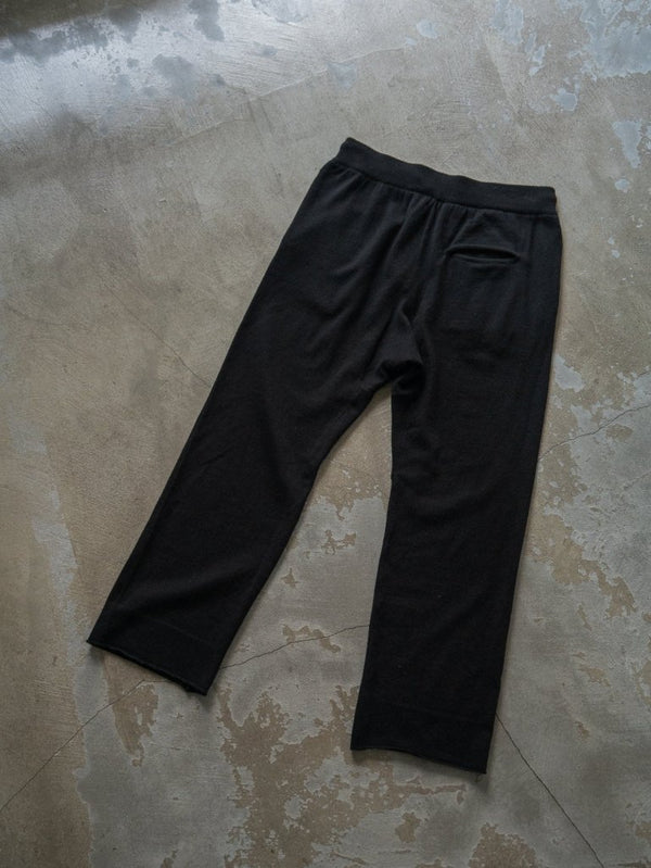 Cashmere Easy Flare Pants【black】 - PRY