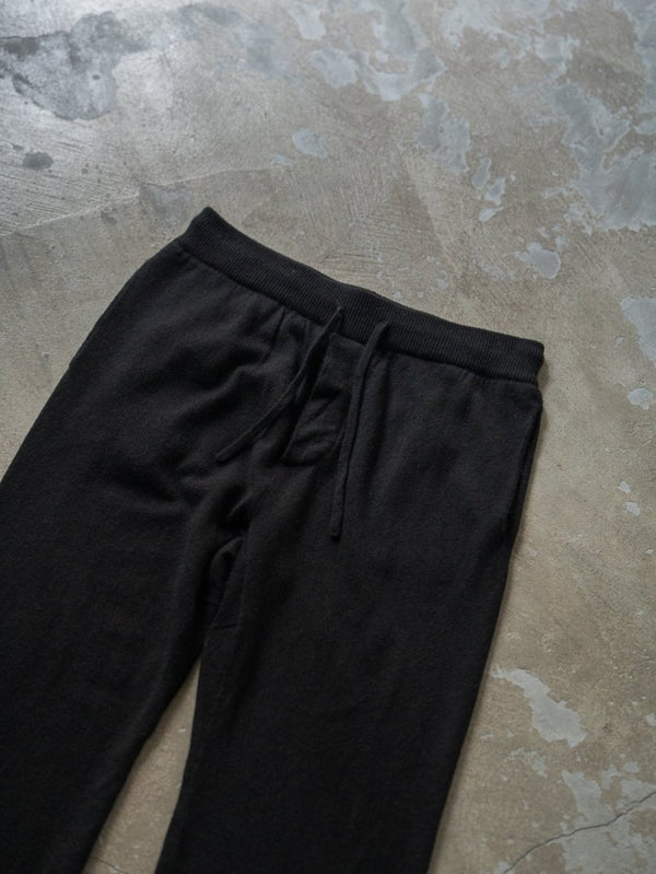 Cashmere Easy Flare Pants【black】 - PRY