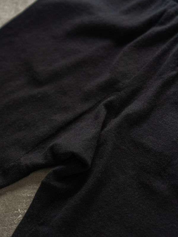 Cashmere Easy Flare Pants【black】 - PRY