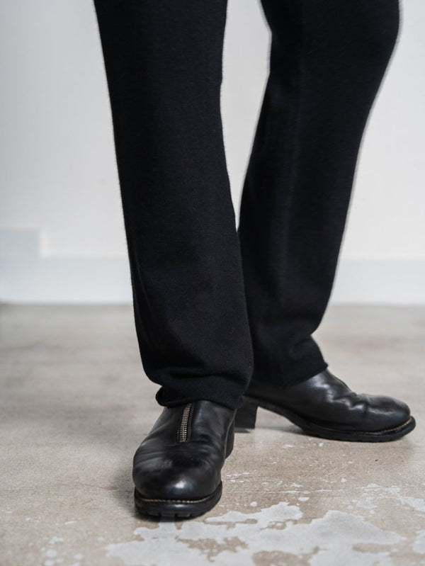 Cashmere Easy Flare Pants【black】 - PRY