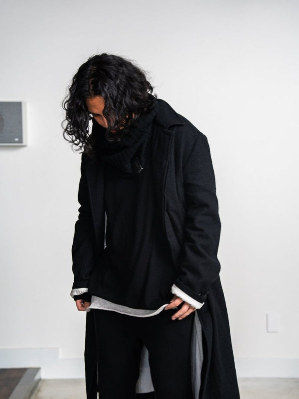 Cashmere Easy Flare Pants【black】 - PRY