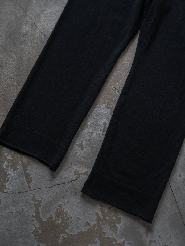 Cashmere Easy Flare Pants【black】 - PRY