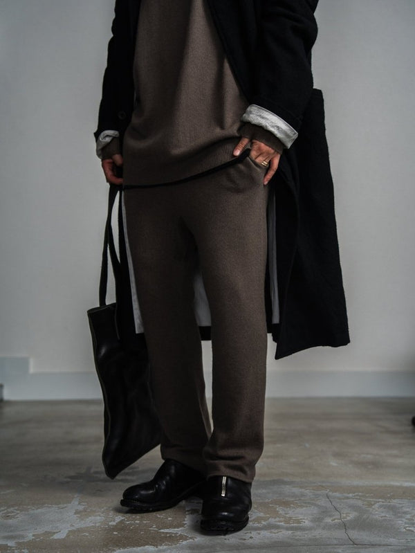 Cashmere Easy Flare Pants【taupe】 - PRY