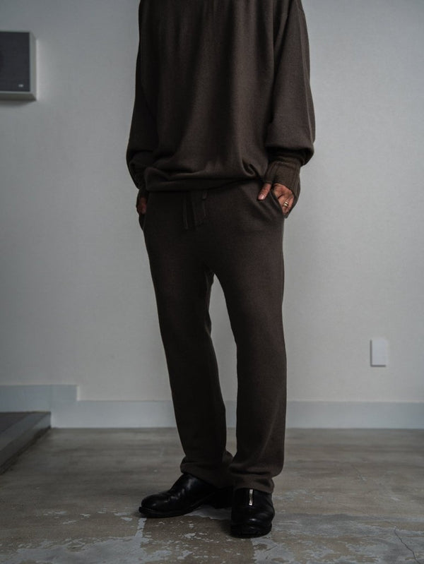 Cashmere Easy Flare Pants【taupe】 - PRY