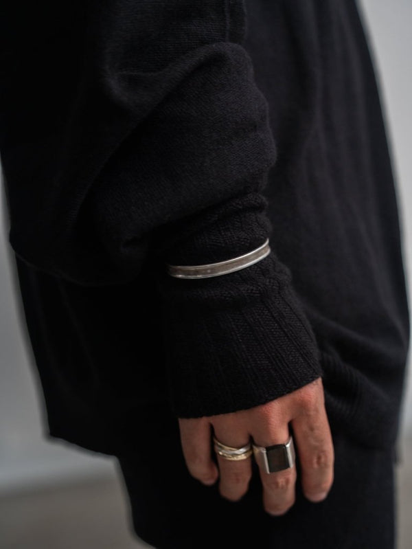 Cashmere Layered Arm Wormer【black】 - PRY