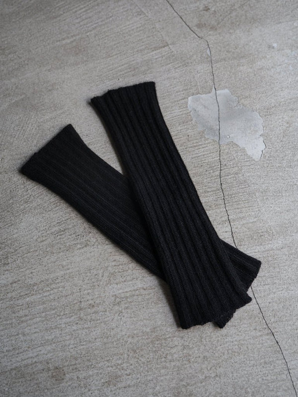 Cashmere Layered Arm Wormer【black】 - PRY