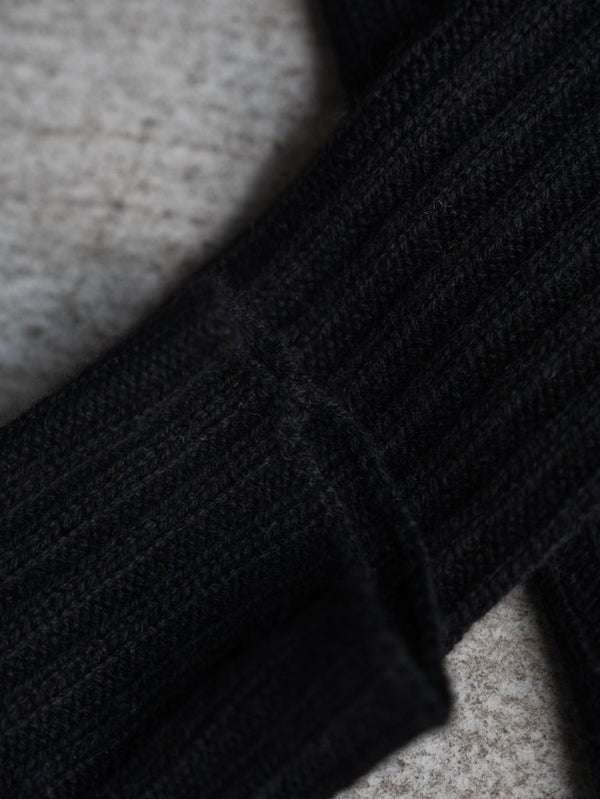 Cashmere Layered Arm Wormer【black】 - PRY