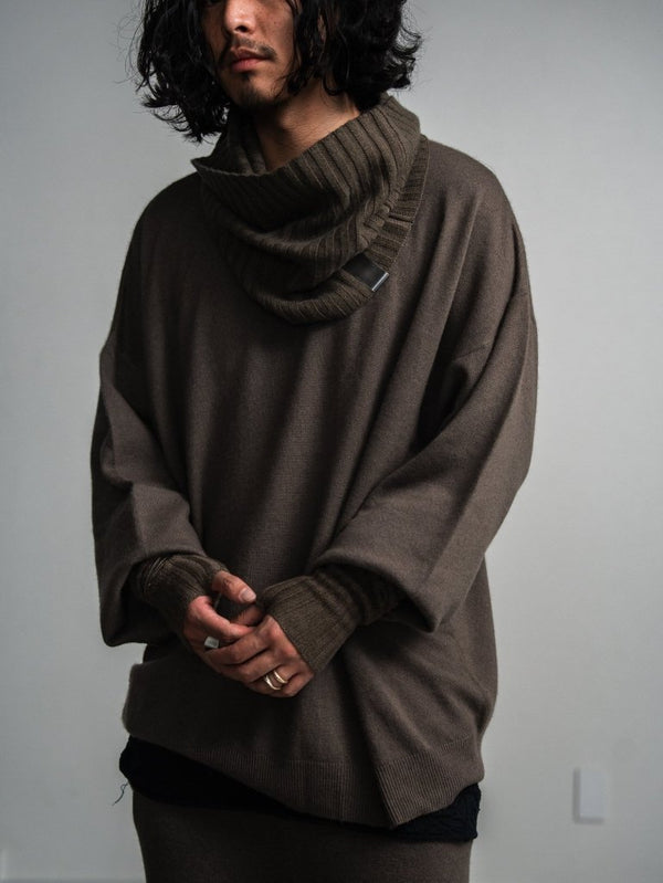 Cashmere Layered Arm Wormer【taupe】 - PRY