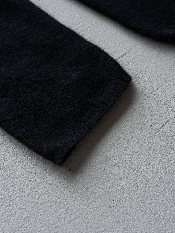 Cashmere Middle Boatneck Sweater【black】 - PRY