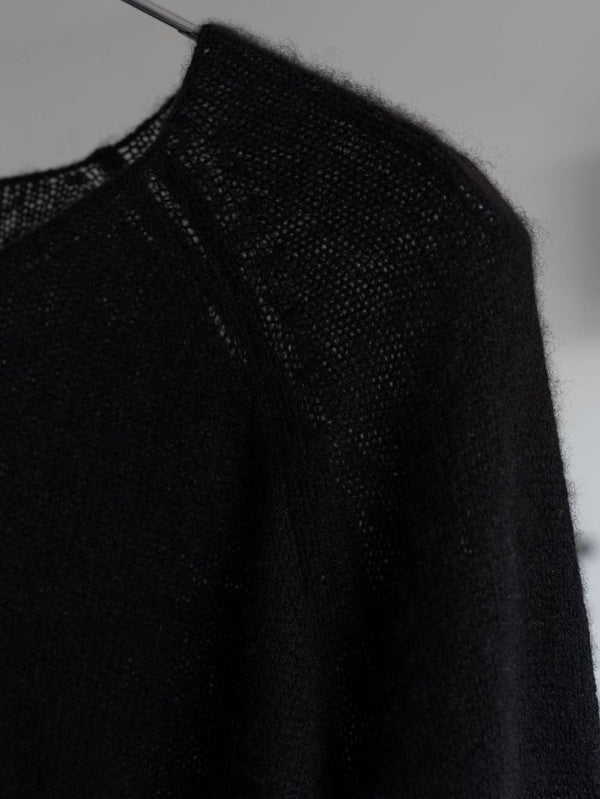 Cashmere Middle Boatneck Sweater【black】 - PRY