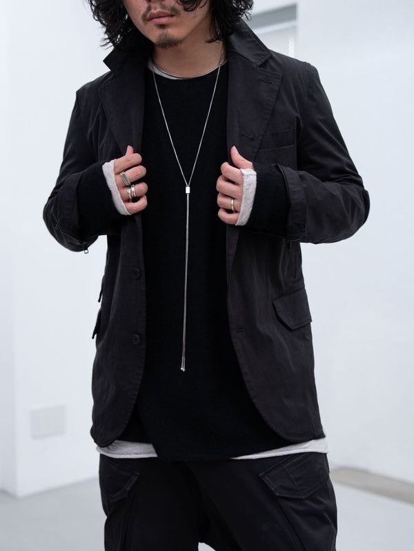 Cashmere Middle Boatneck Sweater【black】 - PRY