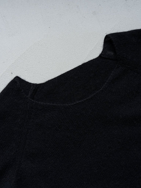Cashmere Middle Boatneck Sweater【black】 - PRY
