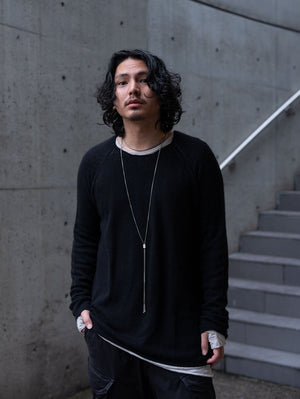 Cashmere Middle Boatneck Sweater【black】 - PRY