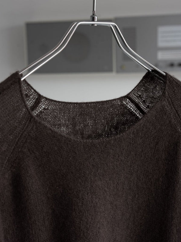 Cashmere Middle Boatneck Sweater【taupe】 - PRY