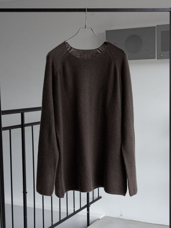 Cashmere Middle Boatneck Sweater【taupe】 - PRY