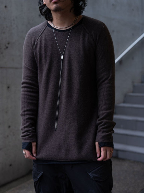 Cashmere Middle Boatneck Sweater【taupe】 - PRY