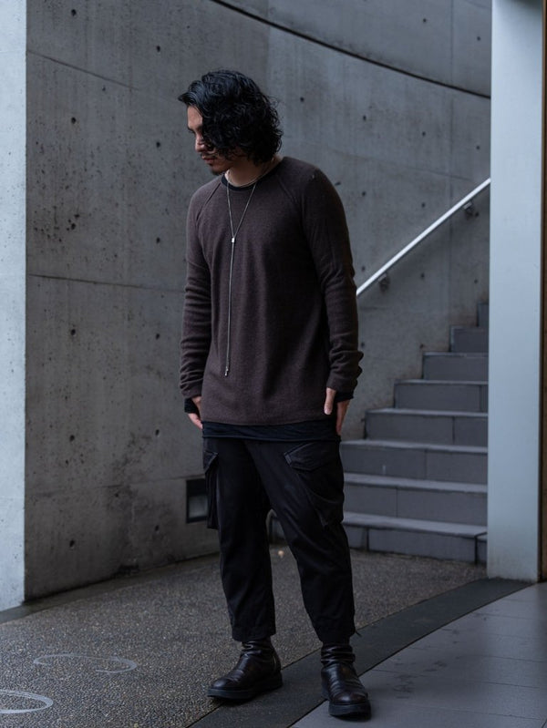 Cashmere Middle Boatneck Sweater【taupe】 - PRY