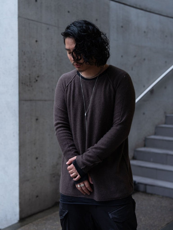 Cashmere Middle Boatneck Sweater【taupe】 - PRY