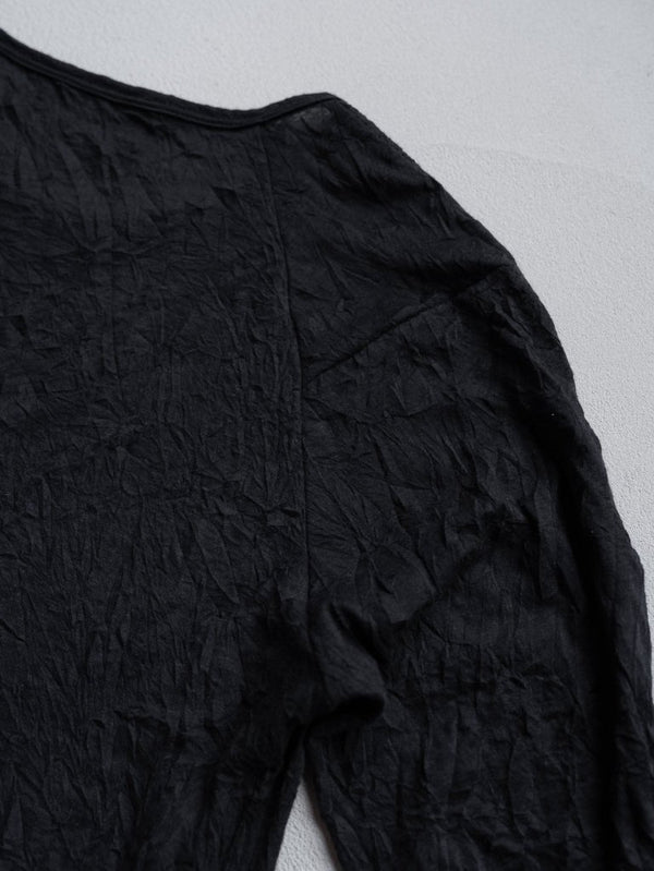 Craft Fabric Layered L/S T-shirt [BLACK] - PRY