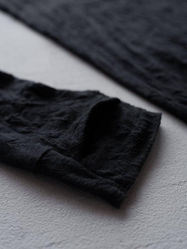 Craft Fabric Layered L/S T-shirt [BLACK] - PRY