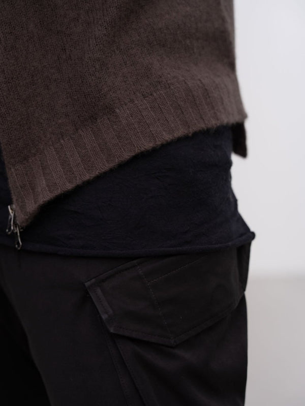 Craft Fabric Layered L/S T-shirt [BLACK] - PRY