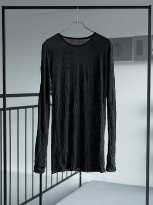 Craft Fabric Layered L/S T-shirt [BLACK] - PRY