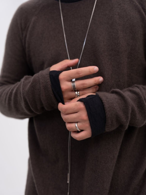 Craft Fabric Layered L/S T-shirt [BLACK] - PRY