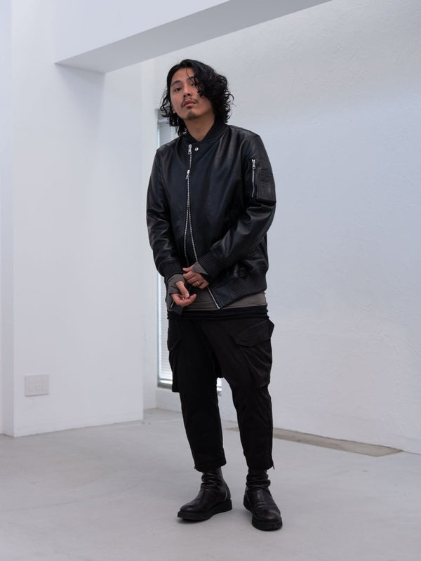 Craft Fabric Layered L/S T-shirt [FOG GRAY] - PRY