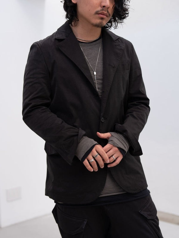 Craft Fabric Layered L/S T-shirt [FOG GRAY] - PRY