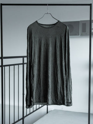 Craft Fabric Layered L/S T-shirt [FOG GRAY] - PRY