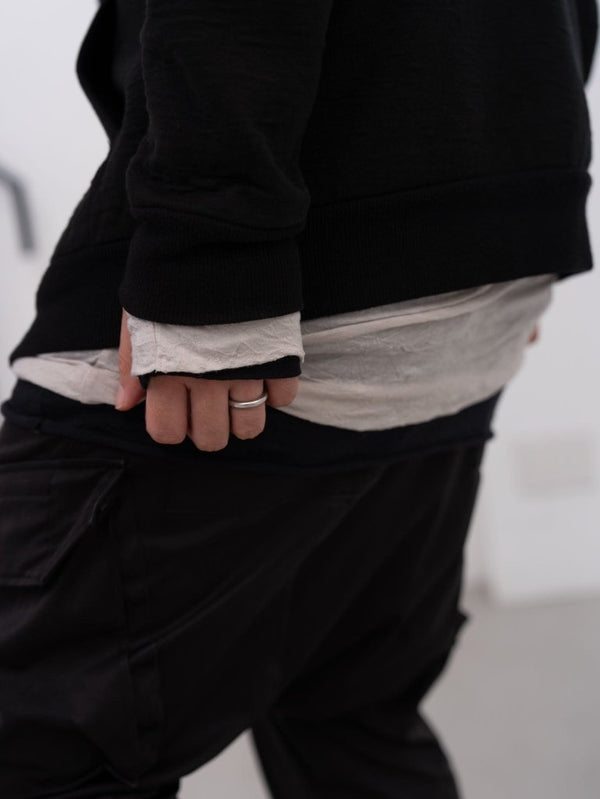 Craft Fabric Layered L/S T-shirt [OYSTER] - PRY