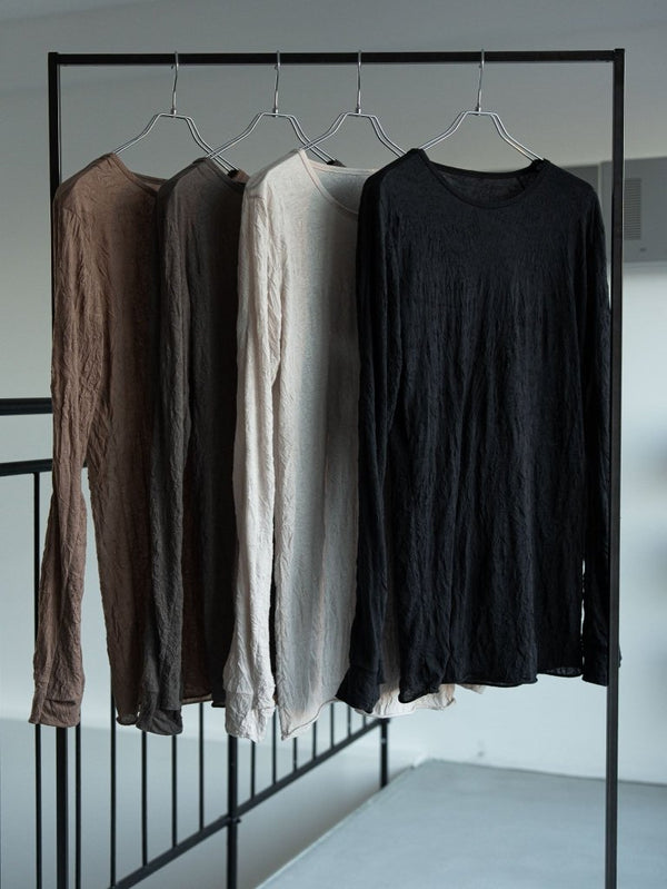 Craft Fabric Layered L/S T-shirt [TAUPE] - PRY