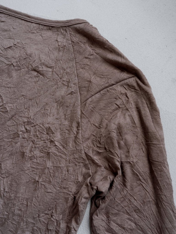 Craft Fabric Layered L/S T-shirt [TAUPE] - PRY