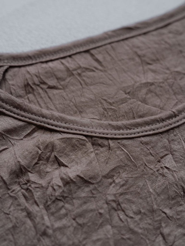 Craft Fabric Layered L/S T-shirt [TAUPE] - PRY