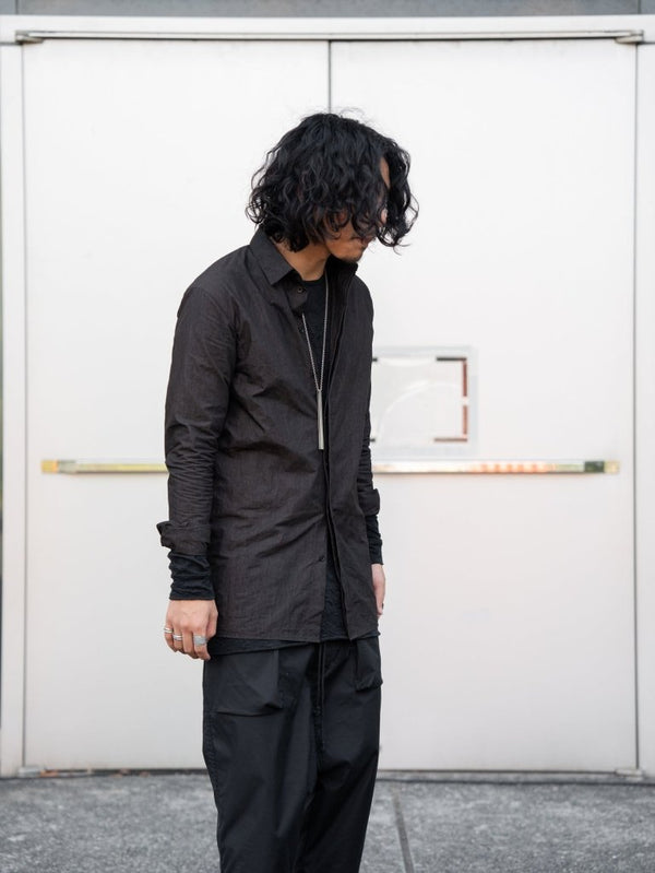 Craft Fabric Layered L/S T-shirt【black】 - PRY