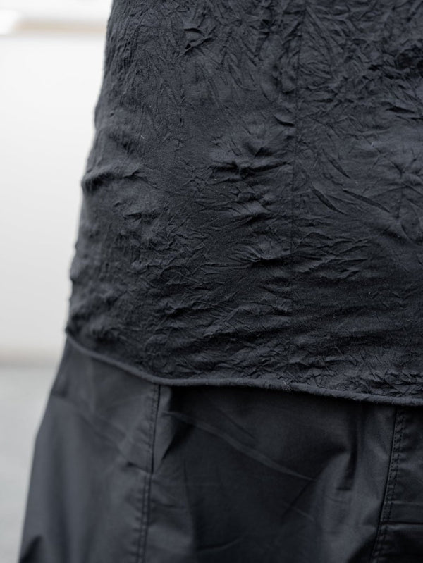 Craft Fabric Layered L/S T-shirt【black】 - PRY