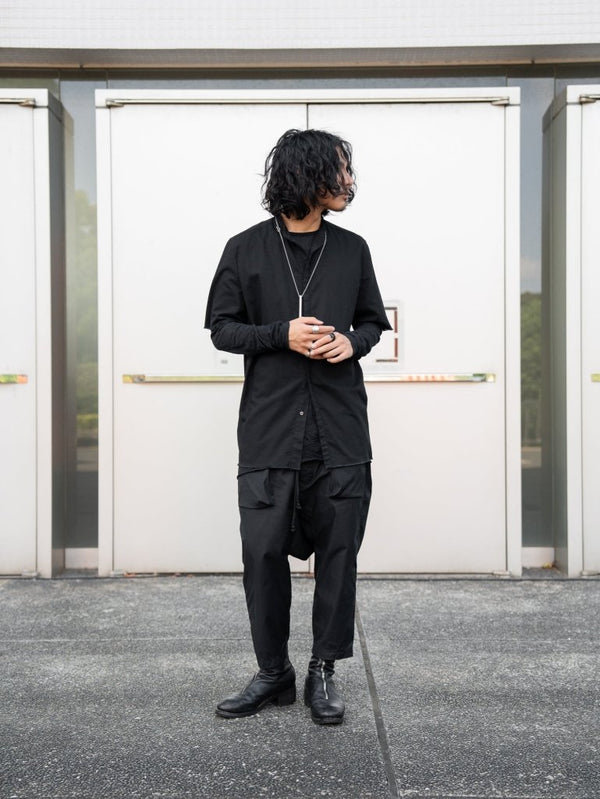 Craft Fabric Layered L/S T-shirt【black】 - PRY