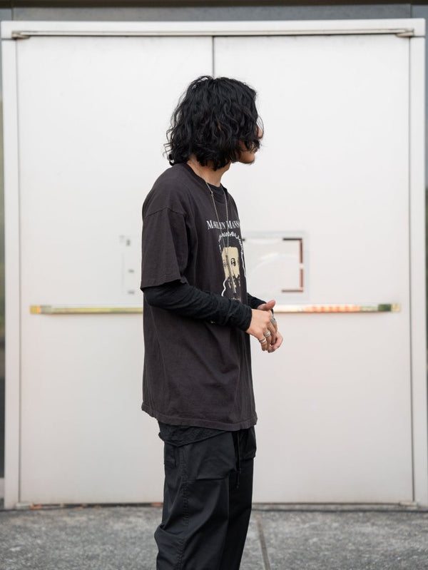 Craft Fabric Layered L/S T-shirt【black】 - PRY