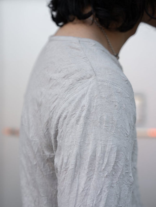 Craft Fabric Layered L/S T-shirt【oyster】 - PRY