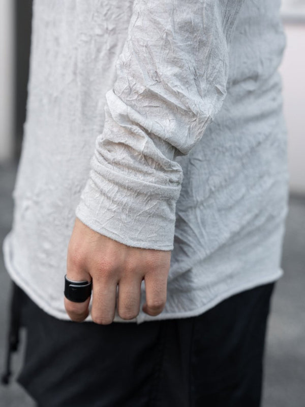 Craft Fabric Layered L/S T-shirt【oyster】 - PRY