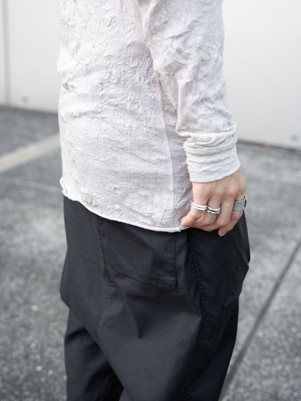 Craft Fabric Layered L/S T-shirt【oyster】 - PRY