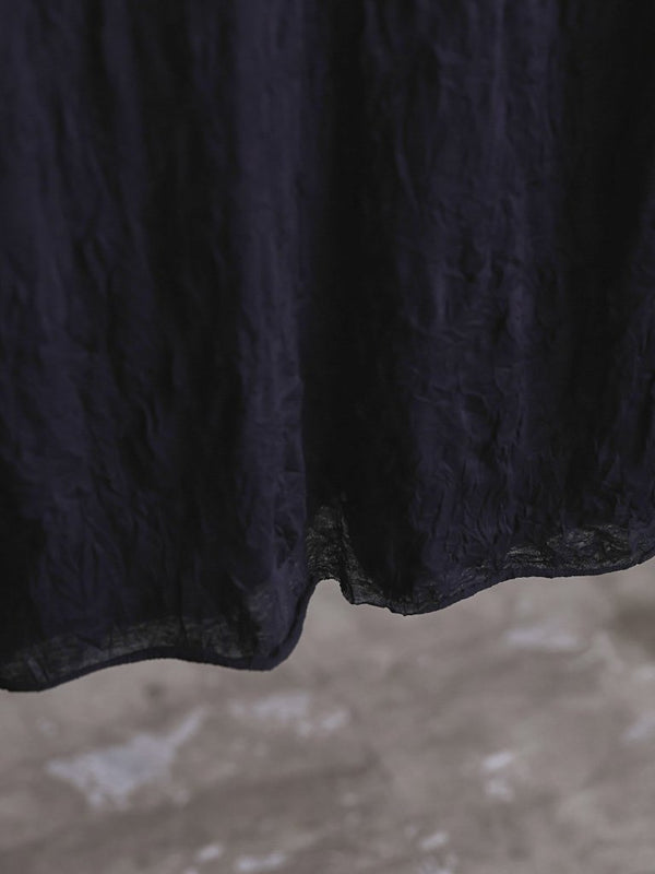 Craft Fabric Layered Turtle - neck L/S T-shirt [尾州コットン]【black】 - PRY