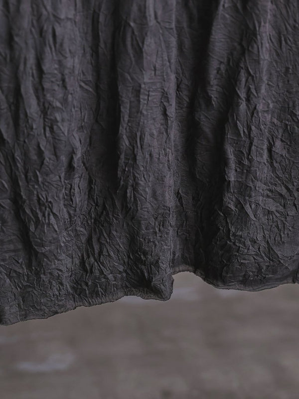 Craft Fabric Layered Turtle - neck L/S T-shirt [尾州コットン]【fog gray】 - PRY