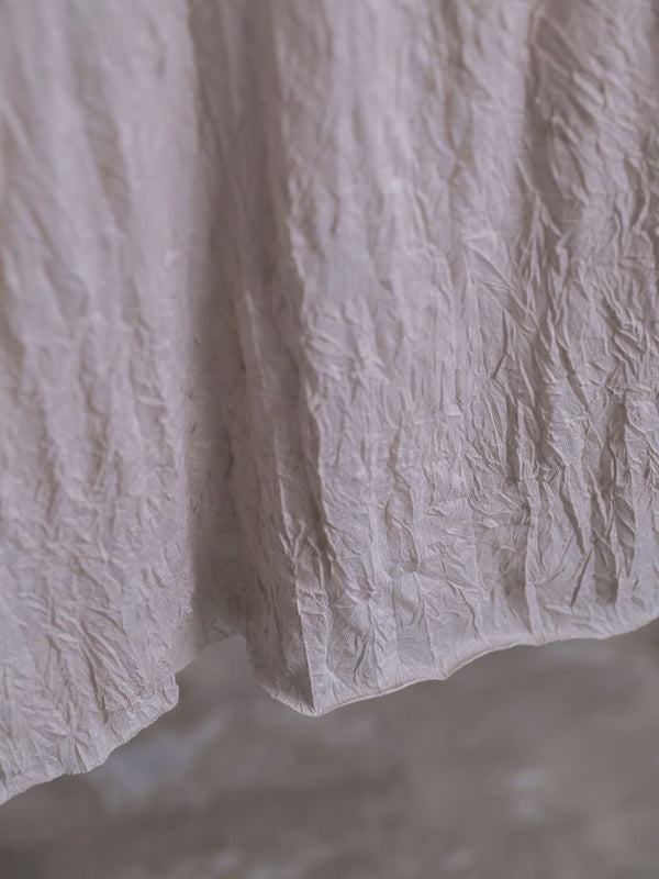 Craft Fabric Layered Turtle - neck L/S T-shirt [尾州コットン]【oyster】 - PRY