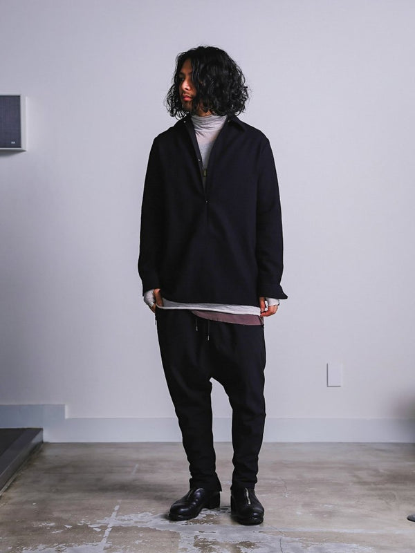 Craft Fabric Layered Turtle - neck L/S T-shirt [尾州コットン]【oyster】 - PRY