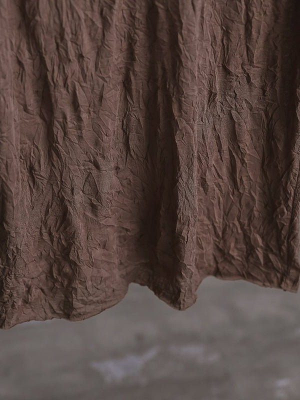 Craft Fabric Layered Turtle - neck L/S T-shirt [尾州コットン]【taupe】 - PRY