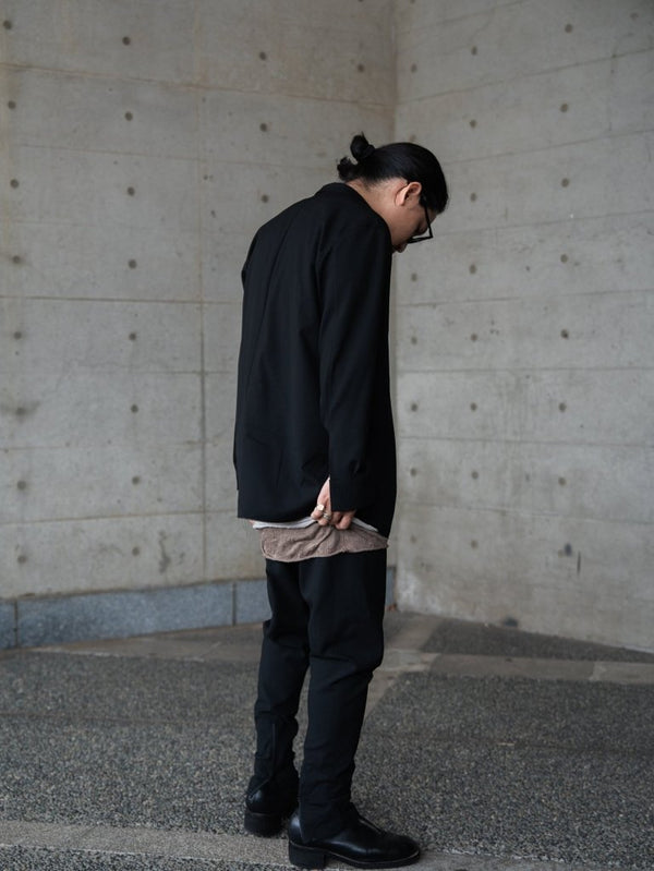 Craft Fabric Layered U - neck T-shirt【oyster】 - PRY