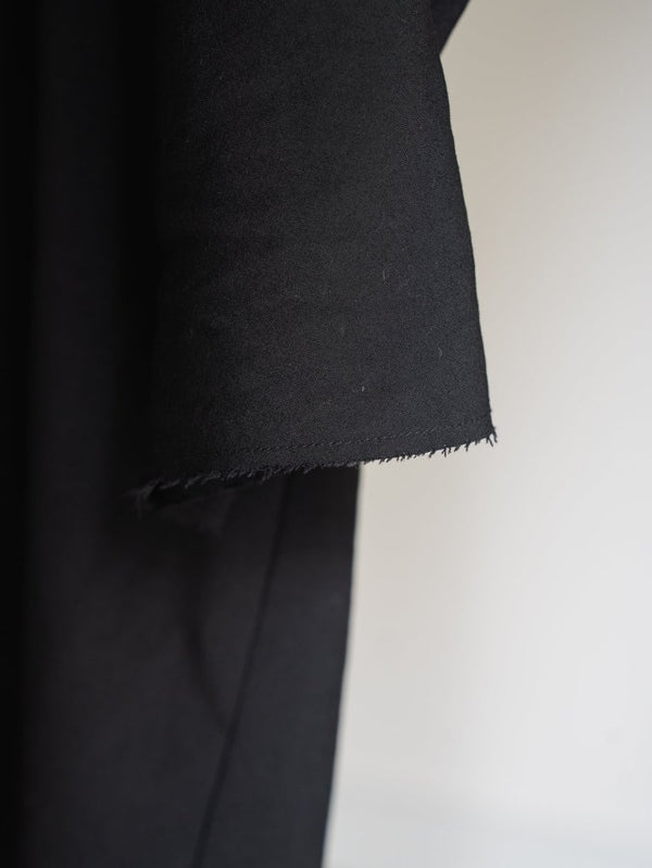 Cross - Seam Pullover Shirt【BLACK】 - PRY